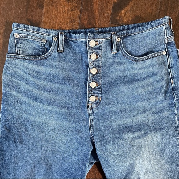 Madewell The '90s Straight Jean in Liola Wash Binded-Waist no-waist size 30 - Picture 12 of 16